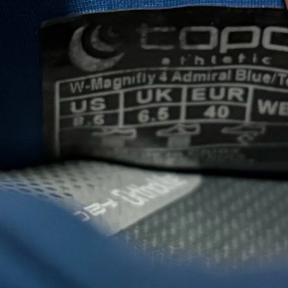 Topo Magnifly 4 Admiral Blue/Teal Walking Running Shoes Womens Size 8.5 - Picture 6 of 7